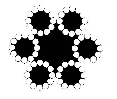 Verzinkte staaldraadkabel rol @ 100 m